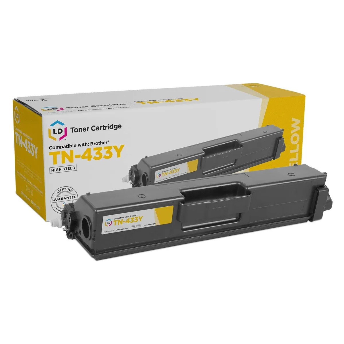 LD Products LD Products TN433Y High Yield Yellow Toner Cartridge 4500 Pages — product photo