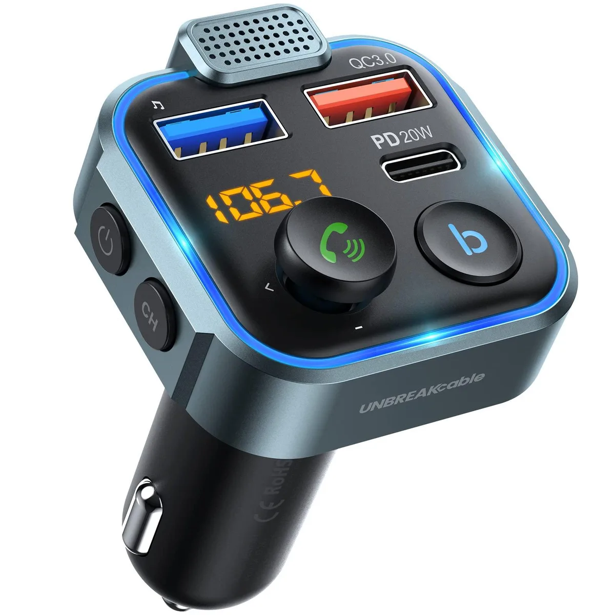  Scosche UBCH261 Bluetooth 5.3 FM Transmitter Car Charger — product photo