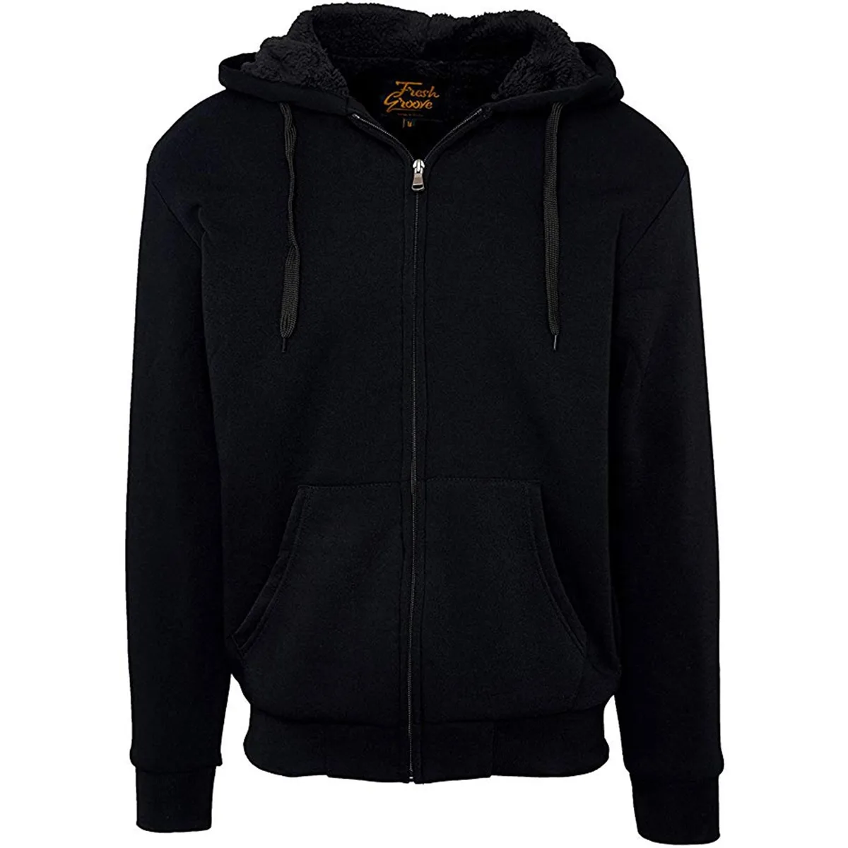 Altatac Altatac U1799 men's sherpa-lined fleece hoodie black S — product photo