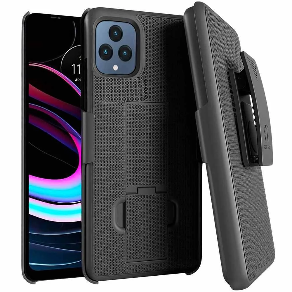 Rome Tech Rome Tech REVVL 6 5G / 6x 5G Belt Clip Holster Case Blue Black — product photo
