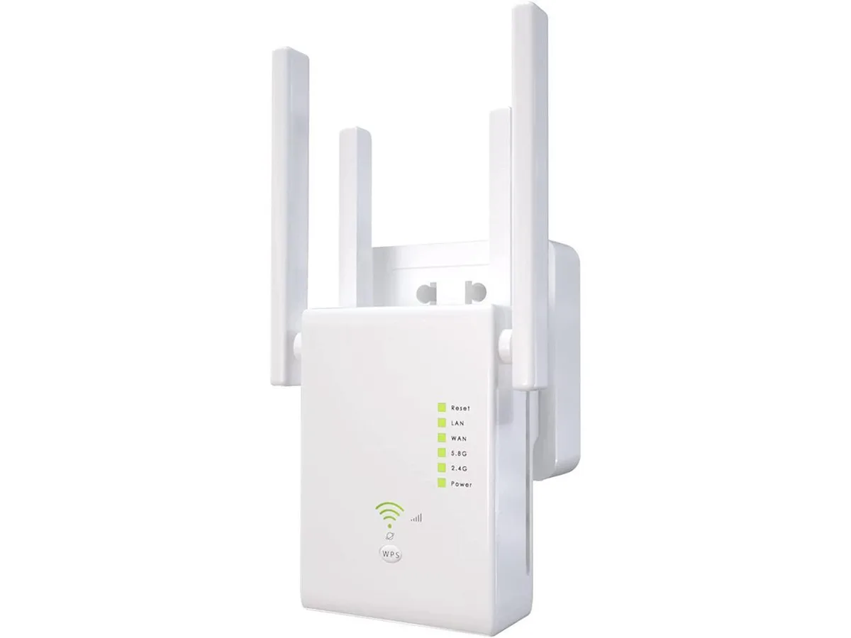 BONAEVER BONAEVER WiFi Extender 1200Mbps 6000 Sq.ft 35 Devices Dual Band 2.4/5.8GHz — product photo