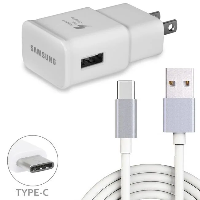 SAMSUNG SAMSUNG Adaptive Fast Charger EP-TA20JWE White 6ft USB-C Cable — product photo