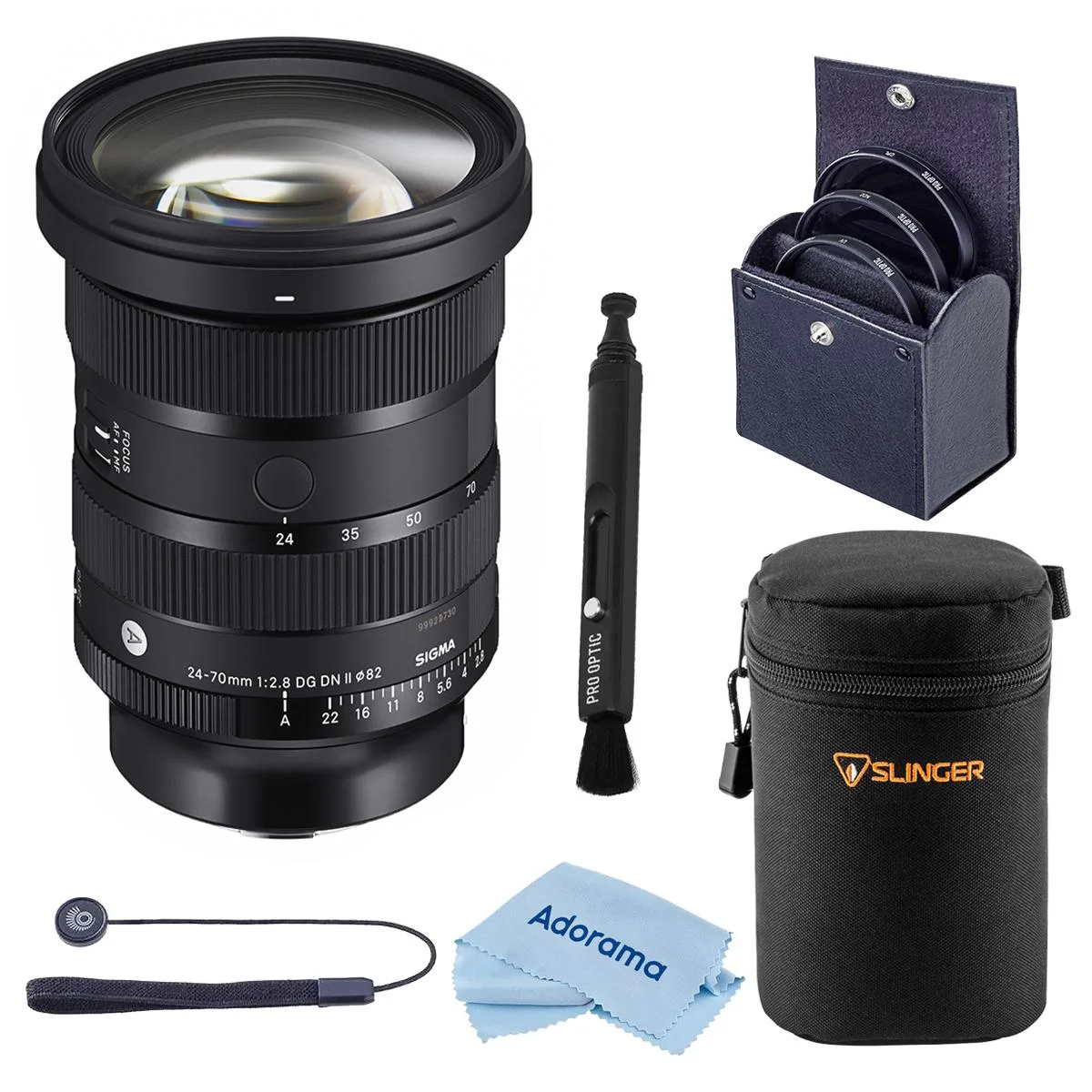 SIGMA SIGMA 24-70mm f/2.8 DG DN II Art Lens for L Mount with Case and 82mm Filter Kit — product photo
