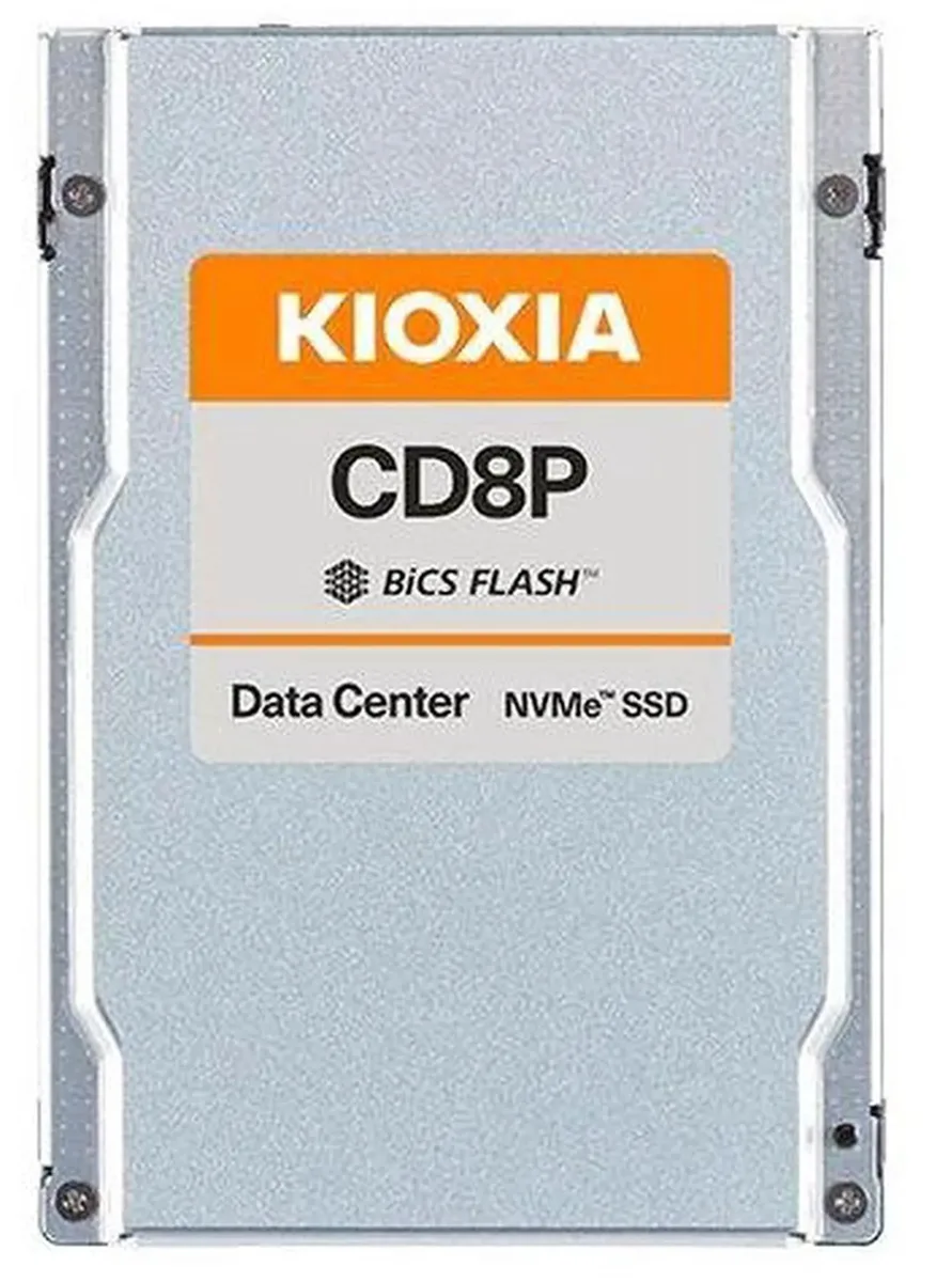 Kioxia Kioxia KCD8XPUG7T68 CD8-P 7.68TB PCIe 5.0 x4 2.5" enterprise SSD — product photo