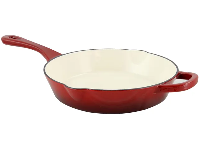 Crock-Pot Crock-Pot 111980.01 Artisan 10 Inch Enameled Cast Iron Skillet Scarlet Red — product photo