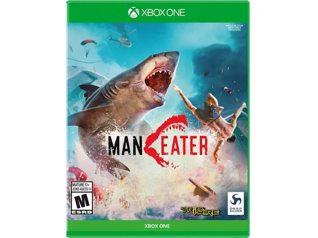 New sealed Xbox One game case with Maneater cover art