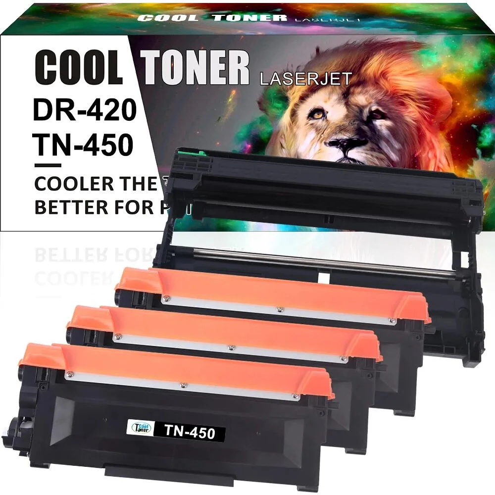 Cool Toner Cool Toner TN450 DR420 toner cartridge drum unit set 4 pack — product photo