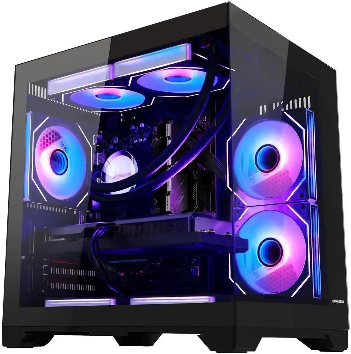 Hoengager Hoengager HE-FK-650 Gaming Desktop Ryzen 7 8700F RTX 3060 12GB 32GB DDR5 1TB NVMe Liquid Cooler — product photo