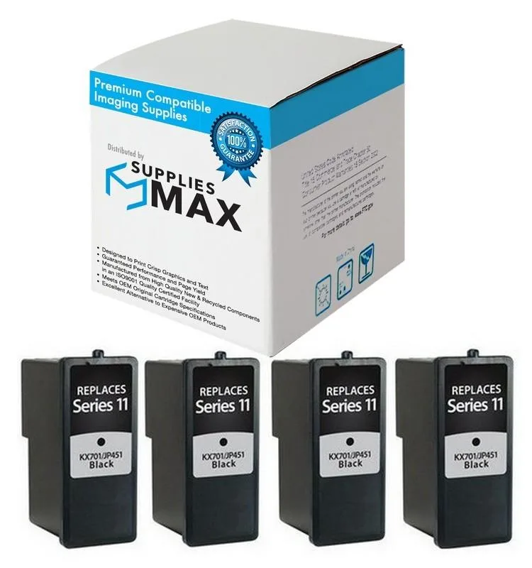 SuppliesMax SuppliesMax Dell 4BLK948 Remanufactured Black Inkjet Cartridge 4-Pack — product photo