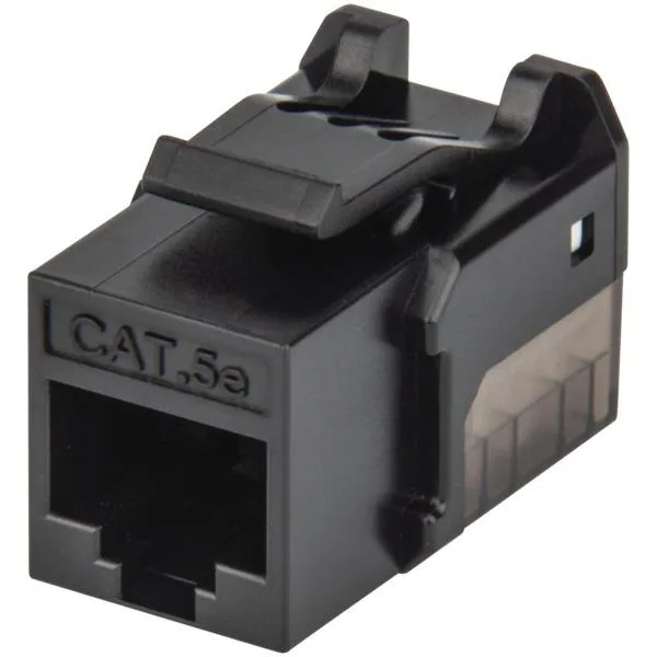 Intellinet Network Solutions Intellinet Network Solutions 771993 FastPunch CAT-5E UTP Keystone Jack Black video accessory — product photo