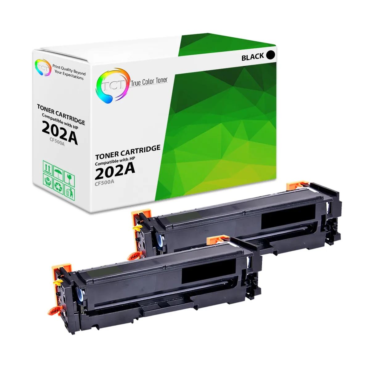 True Color Toner True Color Toner 202A Black Toner Cartridge 2 Pack — product photo