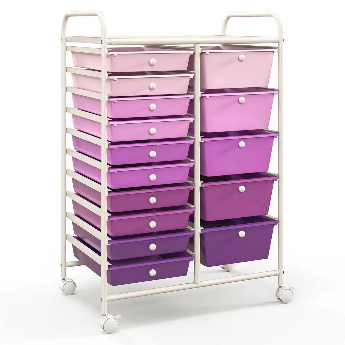 SlickBlue SlickBlue 15-Drawer Rolling Organizer Cart Purple — product photo