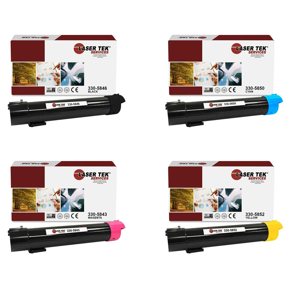 Laser Tek Services Laser Tek Services 5130 Compatible Toner Cartridge 4PK — product photo