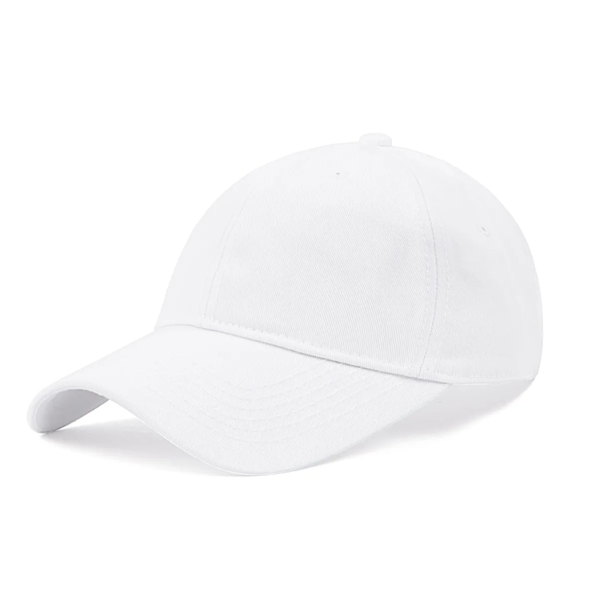  Zylioo XXL Cotton Baseball Cap White 23.5"-25.5 — product photo