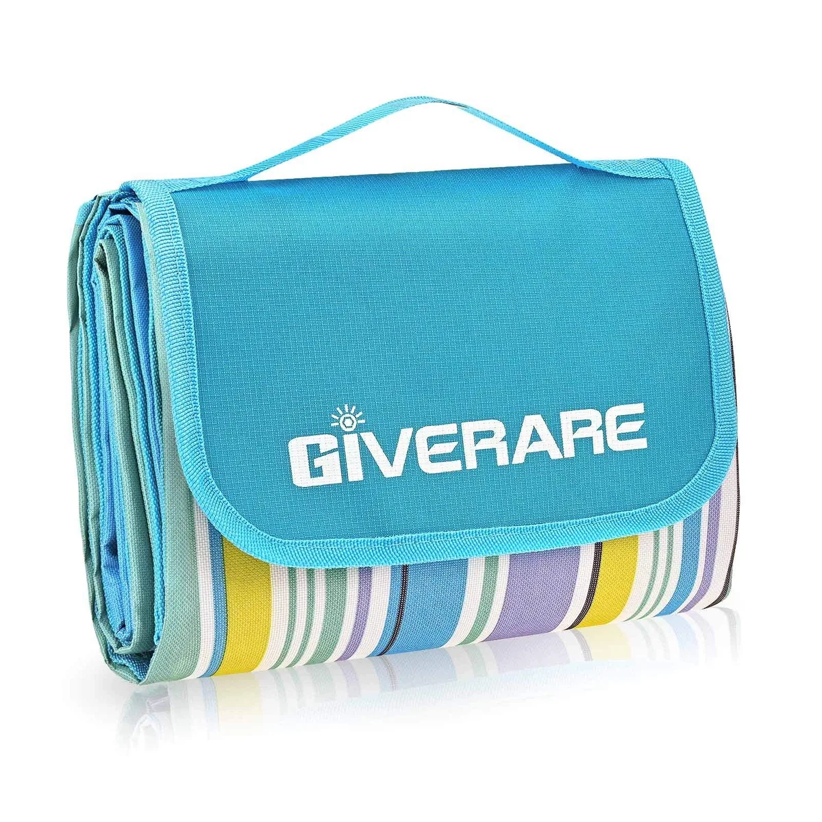 XL waterproof picnic blanket 600D Oxford 80x60 folded compact