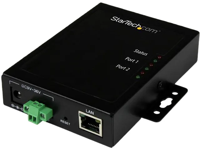 STARTECH STARTECH NETRS2322P 2 Port Serial-to-IP Ethernet Device Server RS232 — product photo