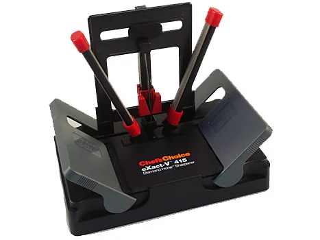 Chef's Choice 415 two-stage knife sharpener with diamond abrasives and storage base