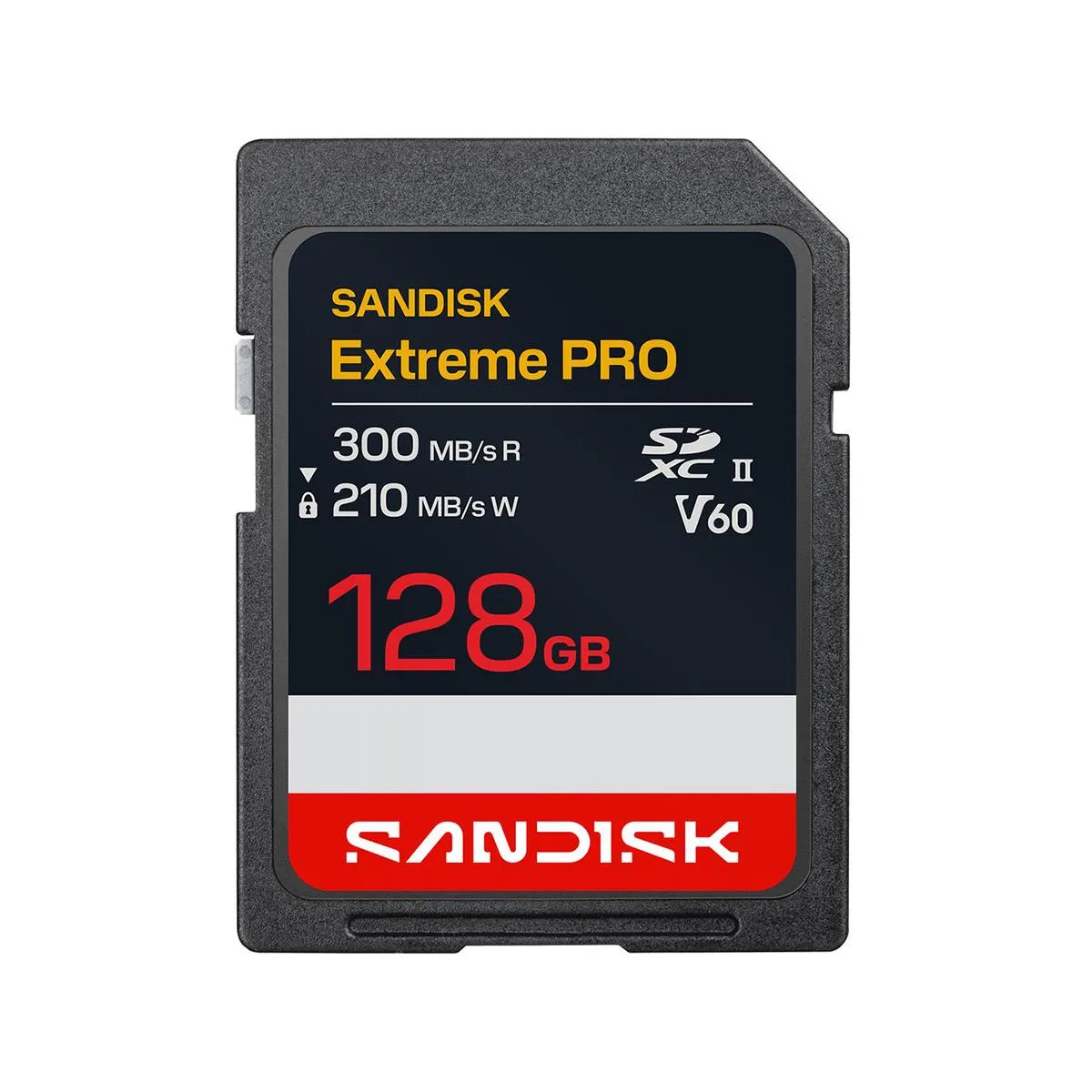 SanDisk SanDisk Extreme PRO SDXC UHS-II V60 Card 128GB memory card — product photo