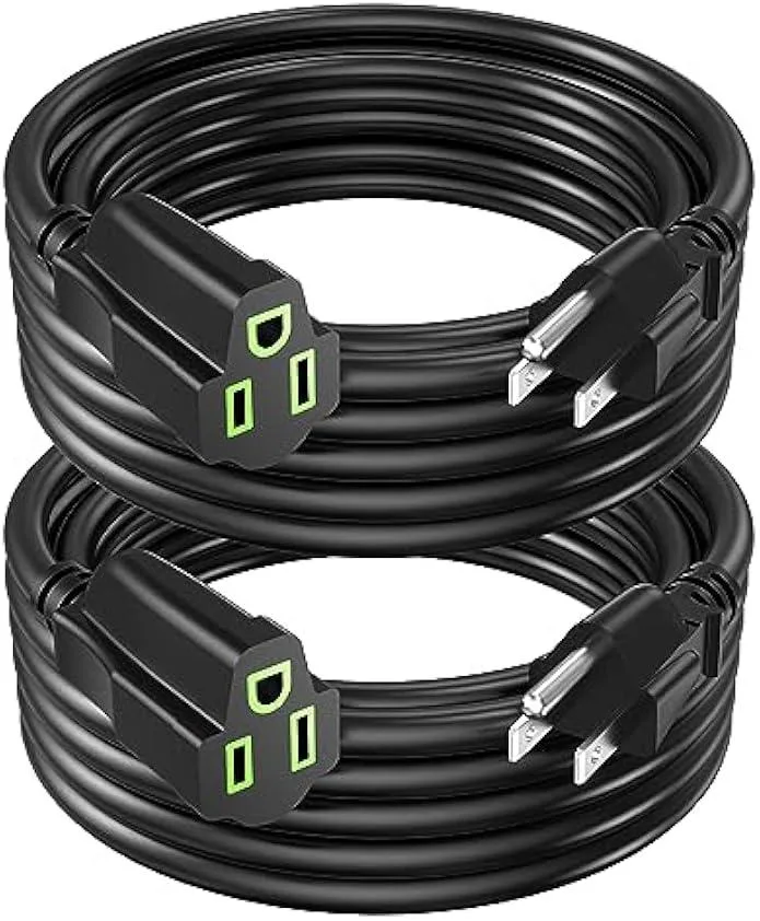 TAURKENAM TAURKENAM 10FT 2-pack extension cord 16AWG 13A 125V power adapter — product photo