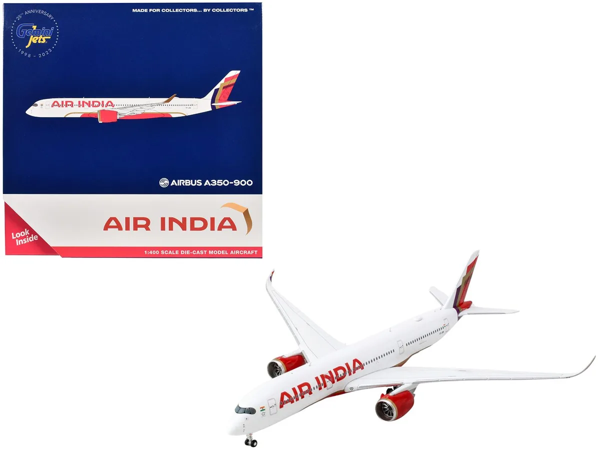 GeminiJets GeminiJets Airbus A350-900 Air India VT-JRH 1/400 Diecast Hobby Collectible — product photo