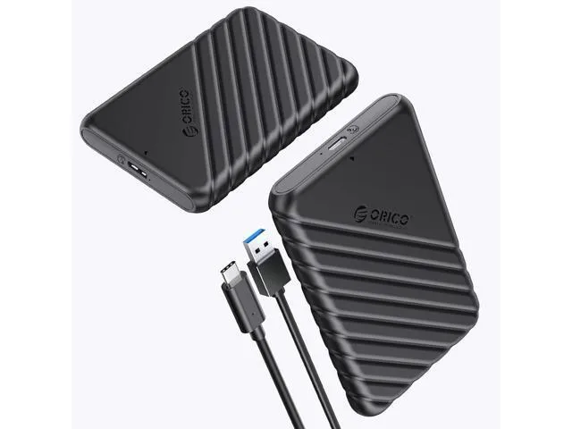 LORDWORLD LORDWORLD 2.5" SATA to USB 3.0/3.1 Type-C Enclosure 7mm 9.5mm Tool-Free UASP — product photo