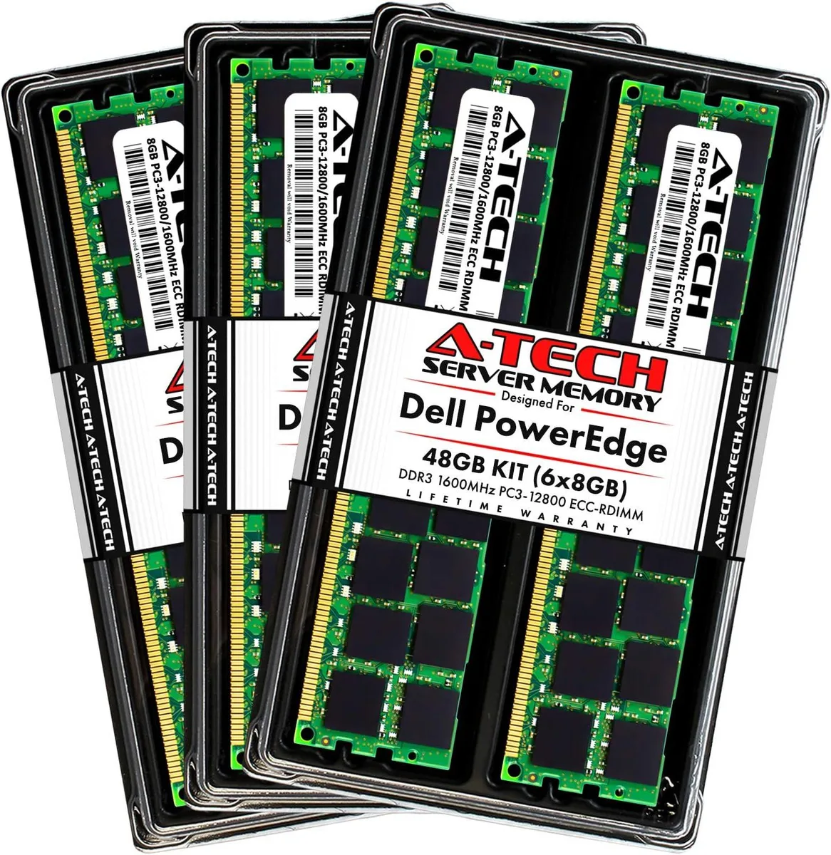 A-Tech A-Tech 48GB (6x8GB) DDR3 1600 ECC RDIMM 2Rx4 1.5V memory upgrade — product photo