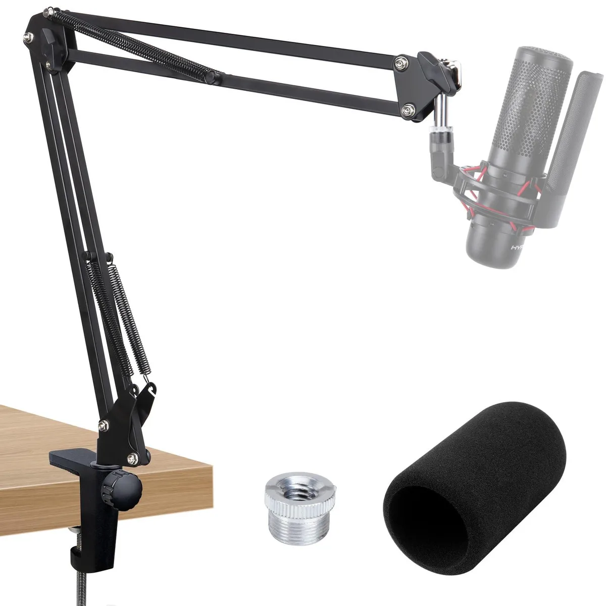 SUNMON HyperX ProCast Boom Arm Stand with Mic Foam Black — product photo