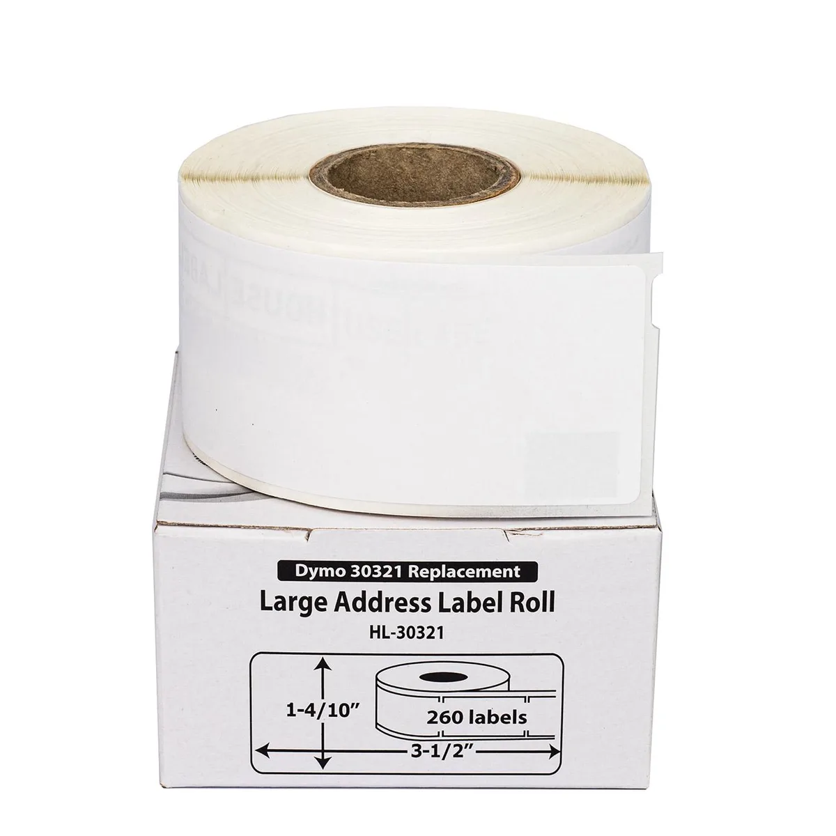 HouseLabels.com HouseLabels.com Compatible DYMO 30321 Address Labels 1040 labels 4 rolls — product photo