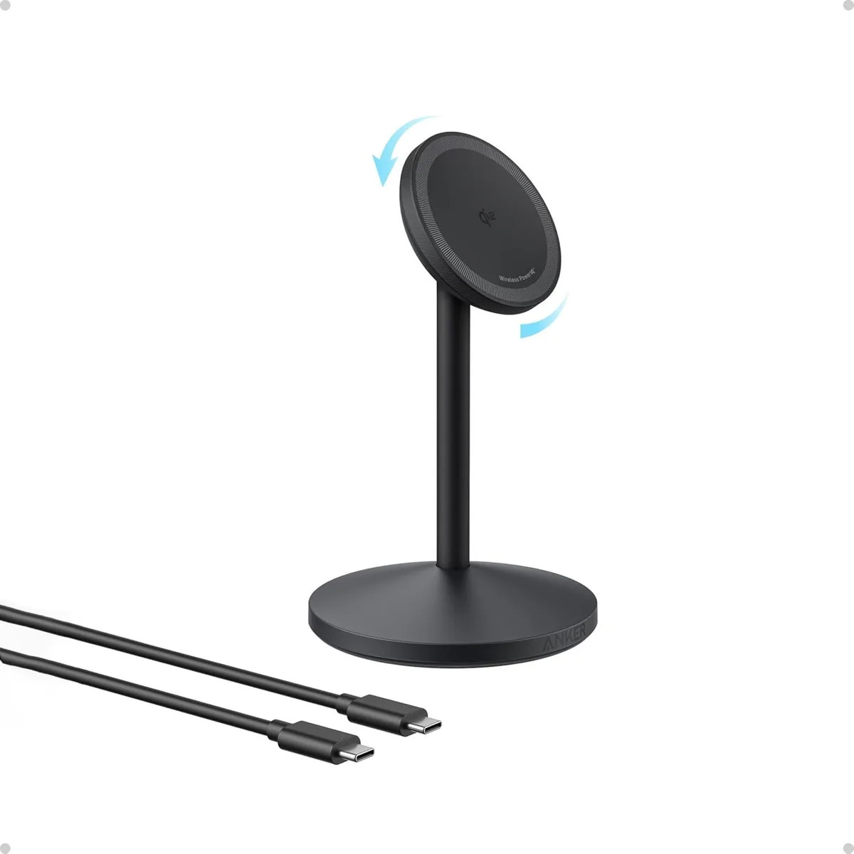 FLEANE FLEANE 15W Qi2 Magnetic Stand 360° Charger iPhone 13/14/15/16/17 — product photo