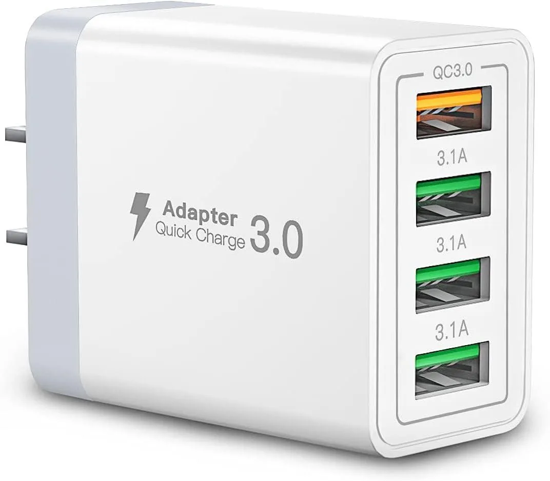 ONITOON ONITOON 40W 4-Port USB Wall Charger (White) — product photo