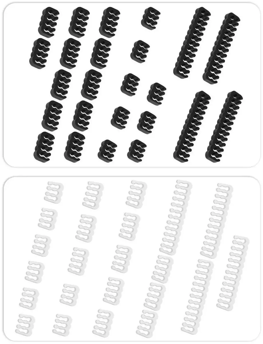 SMUGDESK SMUGDESK 48-Piece Black PSU Cable Comb Kit 3-3.4 mm — product photo