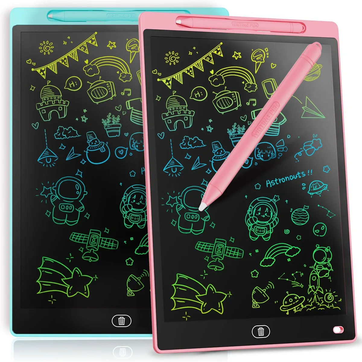 Genialba 8.5-inch LCD Writing Tablet 2 Pack Pink & Blue — product photo