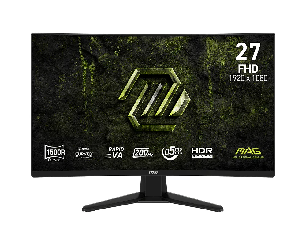 MSI MSI MAG 274CF E20 27" 200Hz gaming monitor — product photo