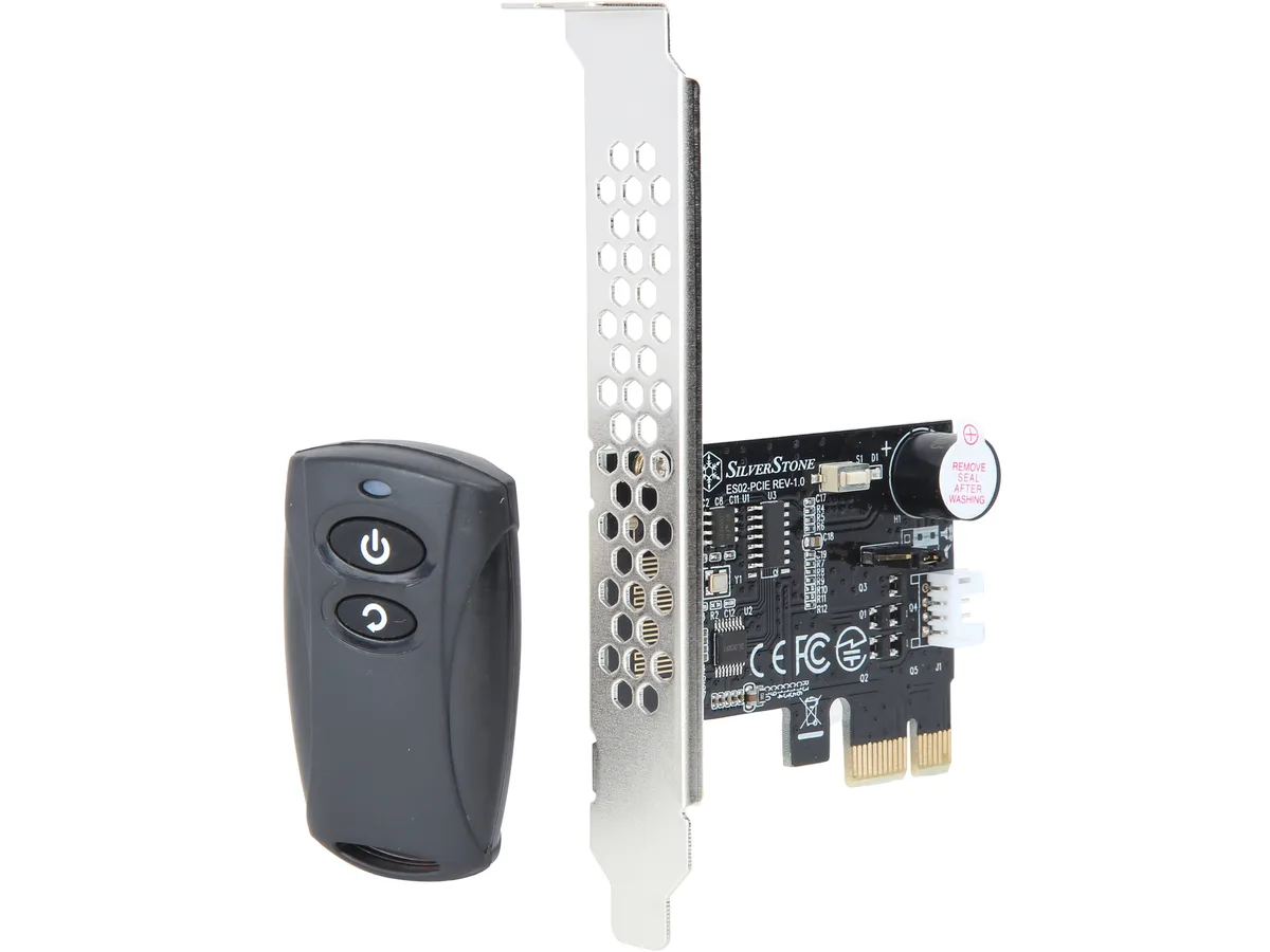 Silverstone Silverstone SST-ES02-PCIE 2.4GHz Wireless Power Reset Remote expansion card — product photo
