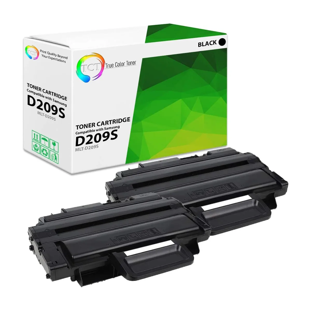 True Color Toner True Color Toner MLT-D209S Black Toner Cartridge 2 Pack — product photo