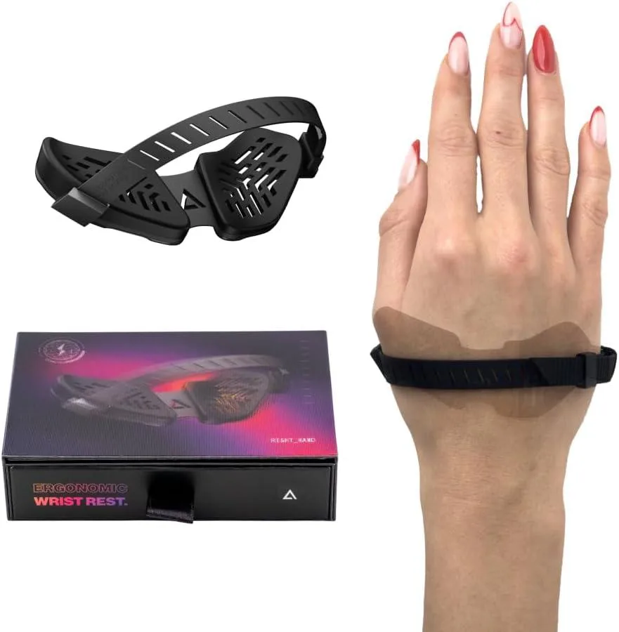 Kenuco Kenuco Carpio G2.0 Large Right Black Wrist Rest — product photo