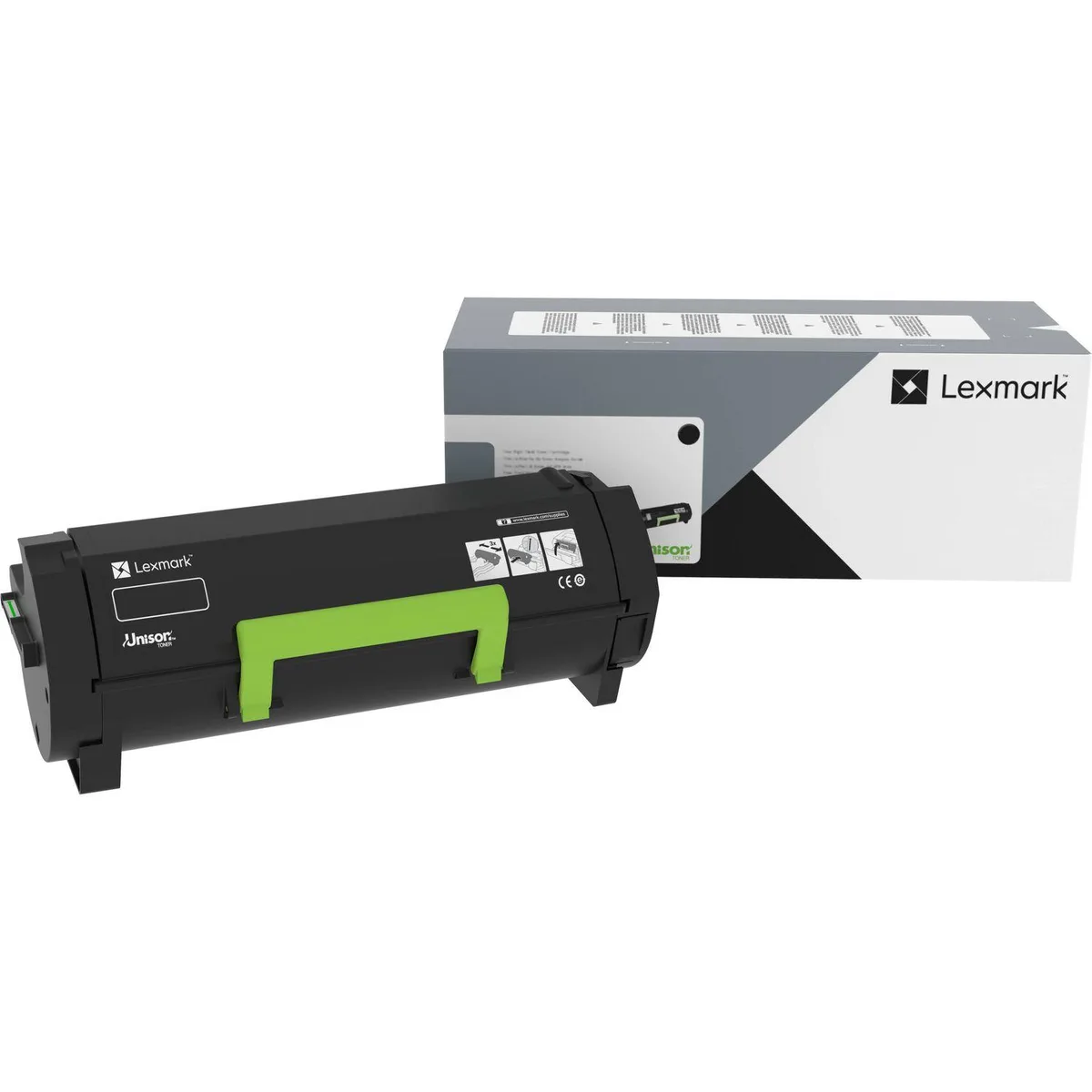 Lexmark 66S1X00 black toner cartridge in rectangular box