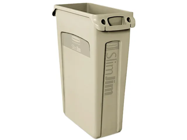 Rubbermaid Commercial Rubbermaid Commercial 354060BG Slim Jim 23 gal Beige cleaning receptacle — product photo