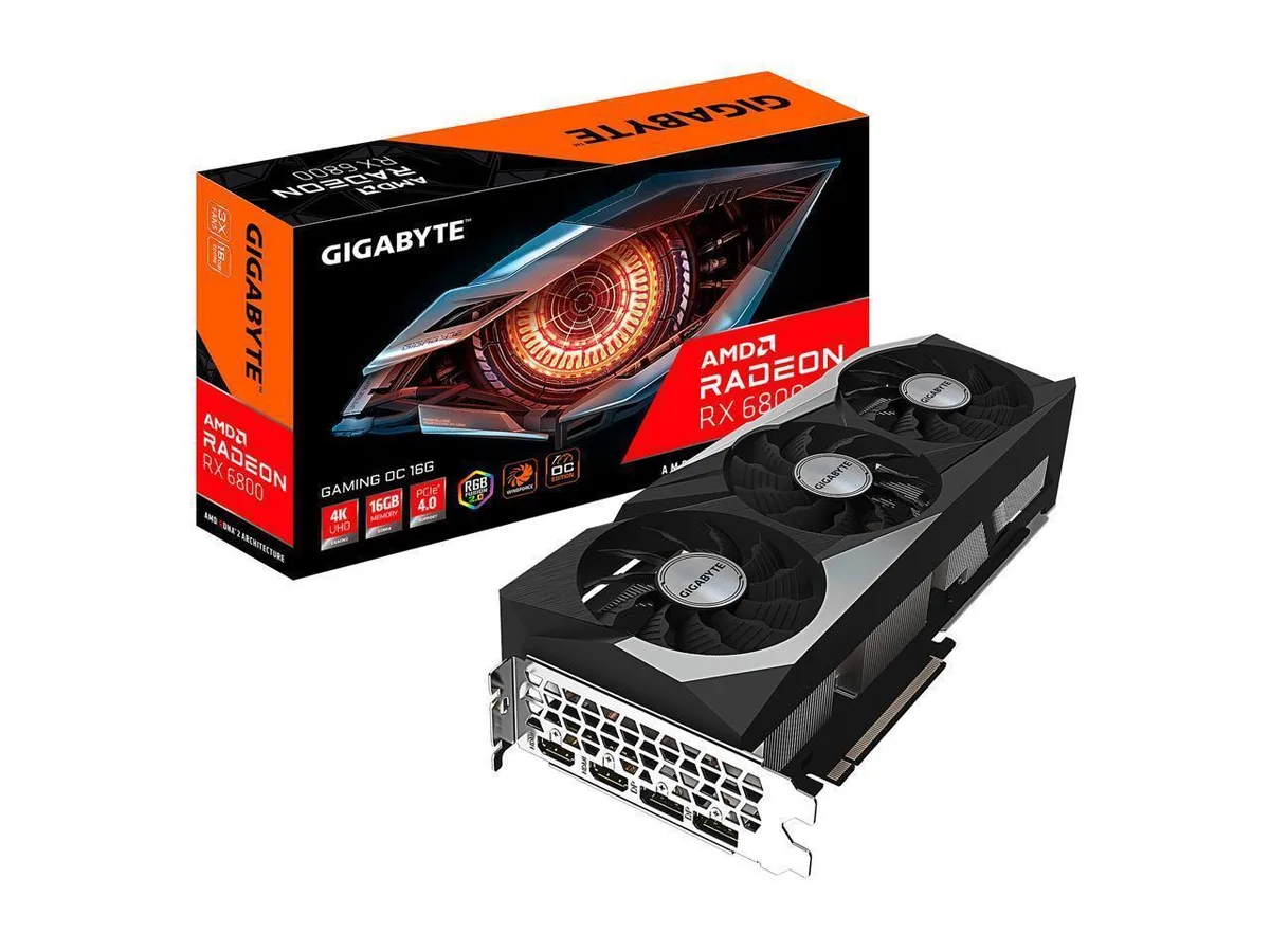 GIGABYTE GIGABYTE Radeon RX 6800 GAMING OC 16G graphics card — product photo