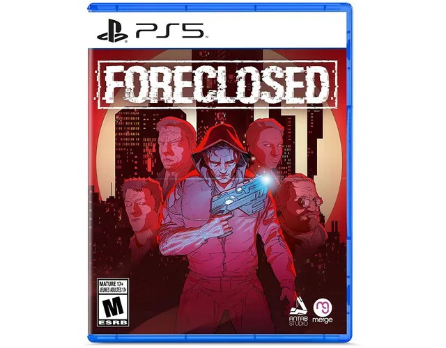 Blue PS5 game case with cyberpunk comic book cover art