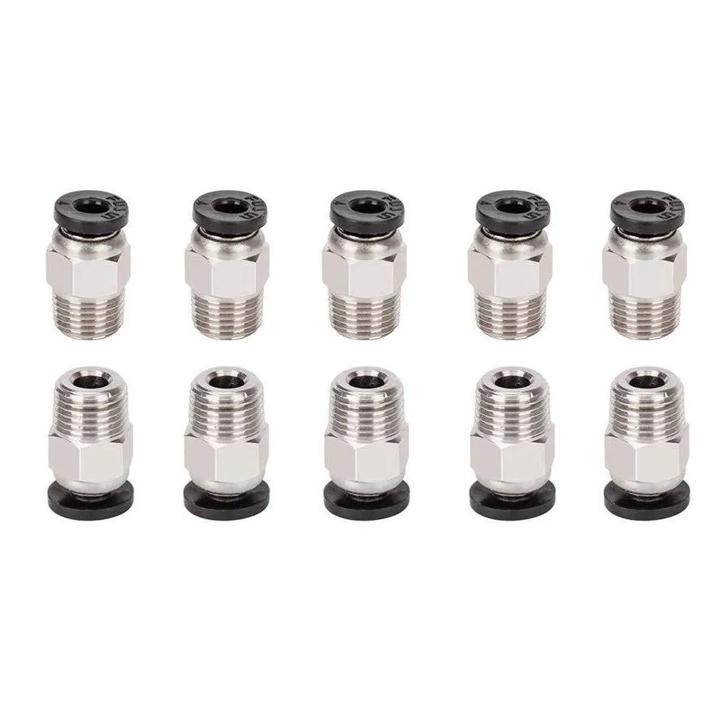KEHIPI KEHIPI 10pcs PC4-M10 M6/M10 PTFE Bowden Fitting Kit 3D Printers Accessory — product photo