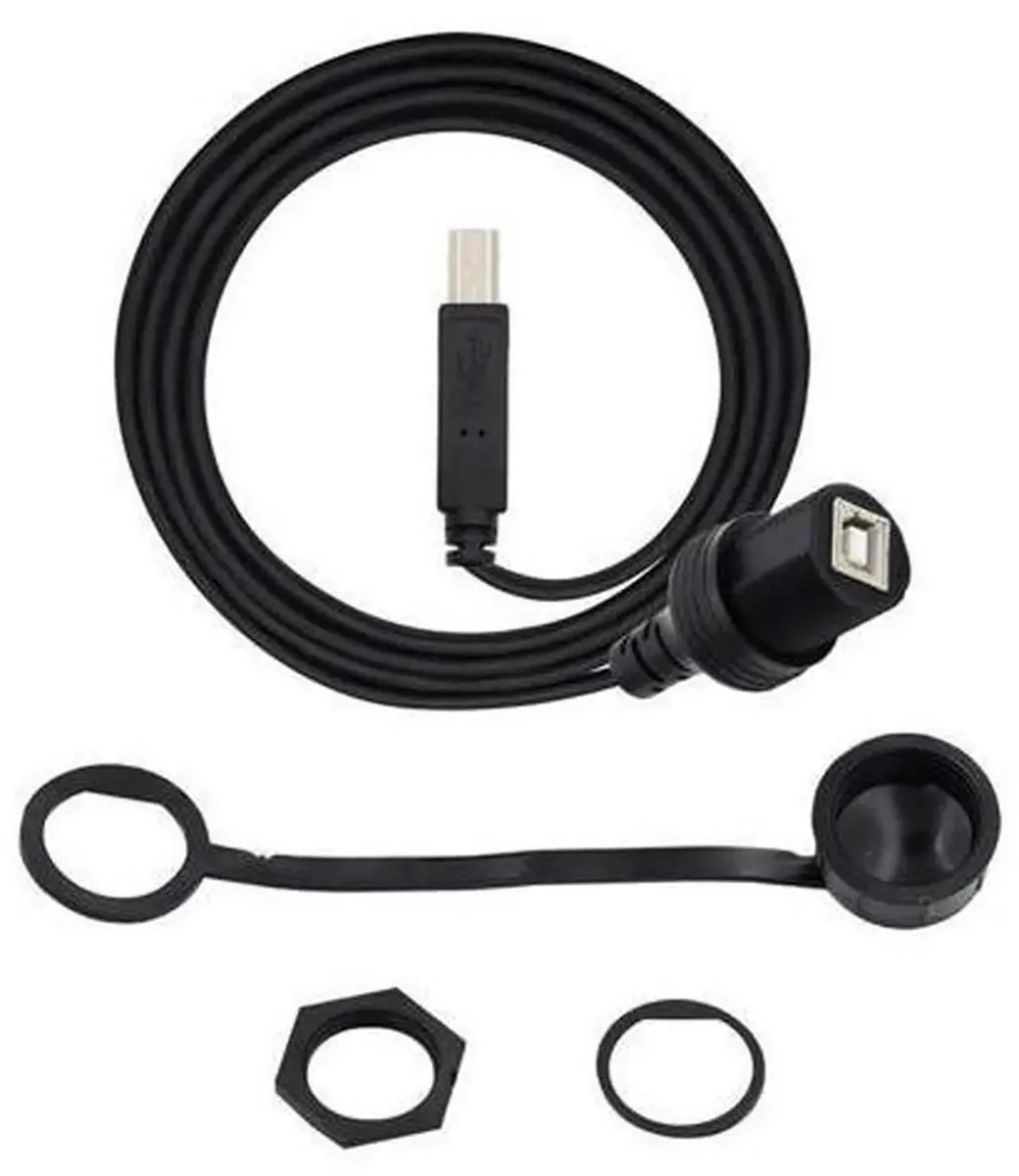 SMUGDESK SMUGDESK 1M USB 2.0 B-Type Male to Female Panel-Mount Extension Cable — product photo