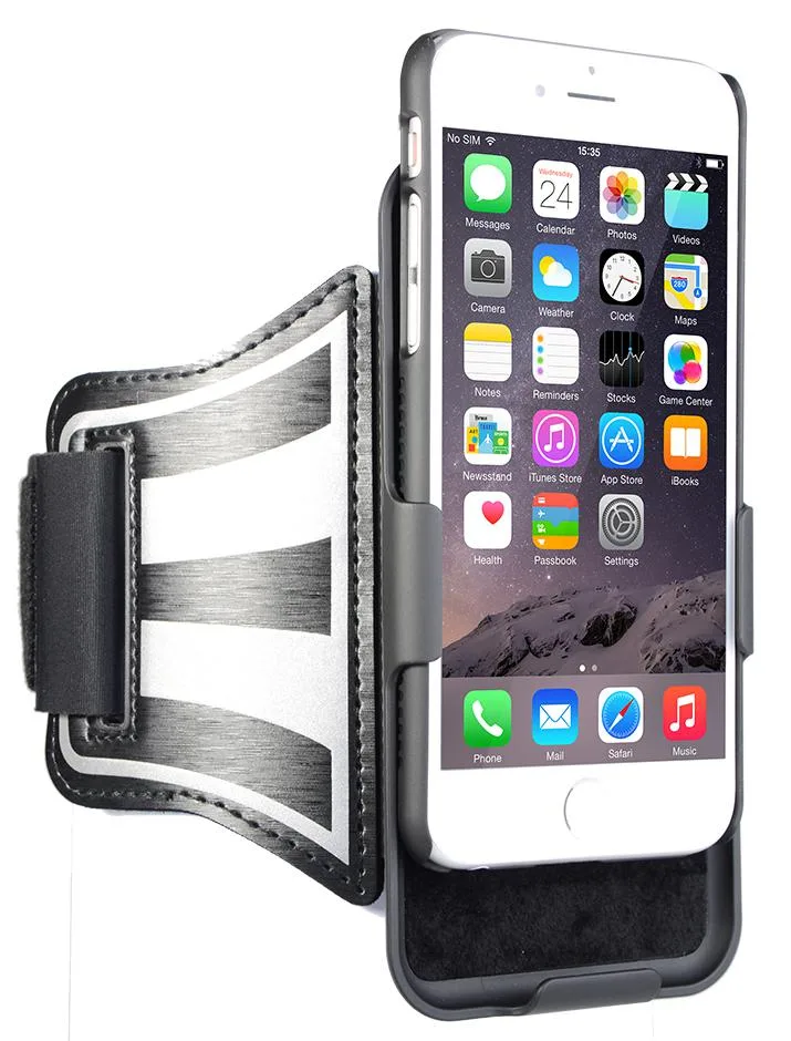 Nakedcellphone Nakedcellphone Case + Armband Strap Combo Rotating Reflective iPhone 7 — product photo