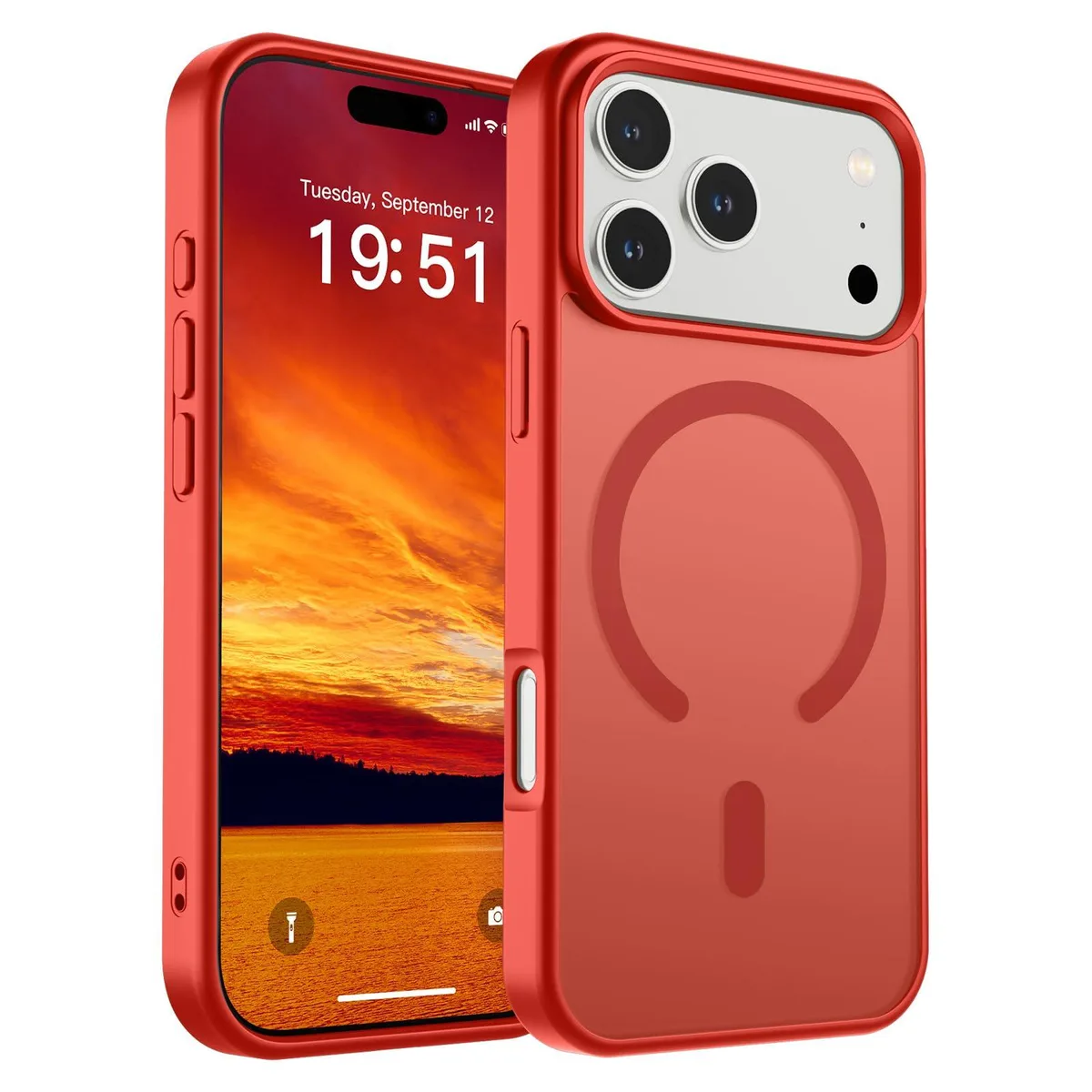 KEHIPI KEHIPI Magnetic Case for iPhone 17 Pro Red — product photo