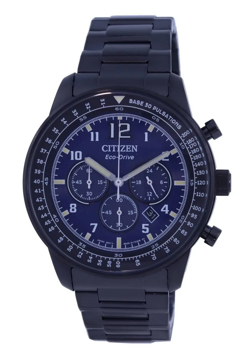 Citizen Citizen Chronograph Blue Dial Eco-Drive CA4505-80M 100M Watch — product photo