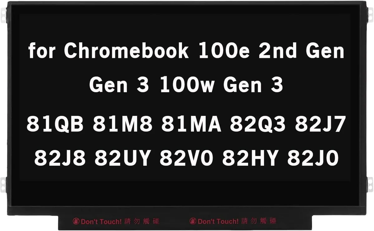 NUOLAISUN NUOLAISUN 11.6" HD 1366x768 30Pin laptop screen for Lenovo 100e Chromebook (Side Brackets Non Touch) — product photo