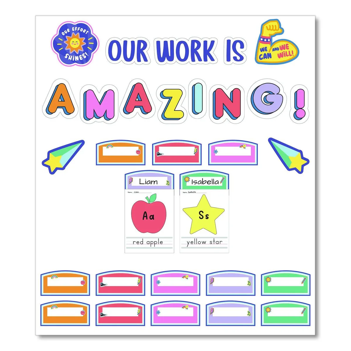 Carson-Dellosa Publishing Carson-Dellosa Publishing Work Display Bulletin Board Set 45-Piece We Stick Together 7.9" x 15" 110558 — product photo