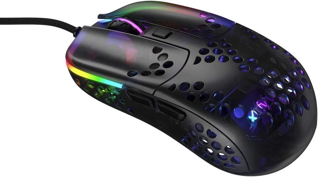 xtrfy xtrfy MZ1 Zys Rail gaming mouse Black/Transparent — product photo