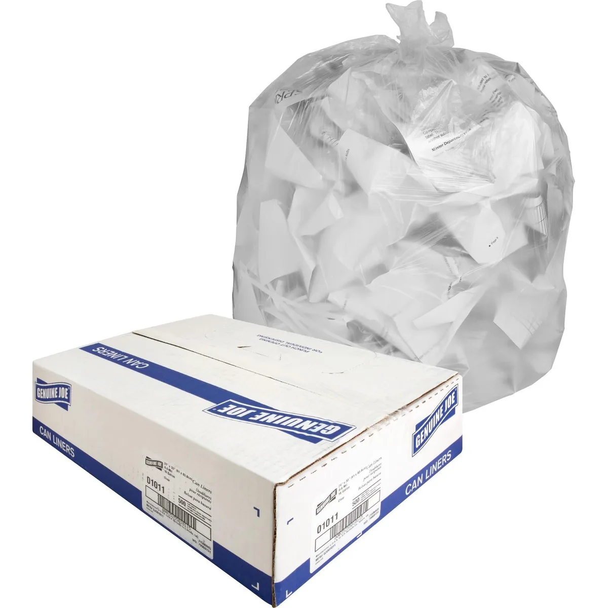 Genuine Joe Genuine Joe 1011 16 Gallon .6Mil 24x31 500/CT cleaning — product photo