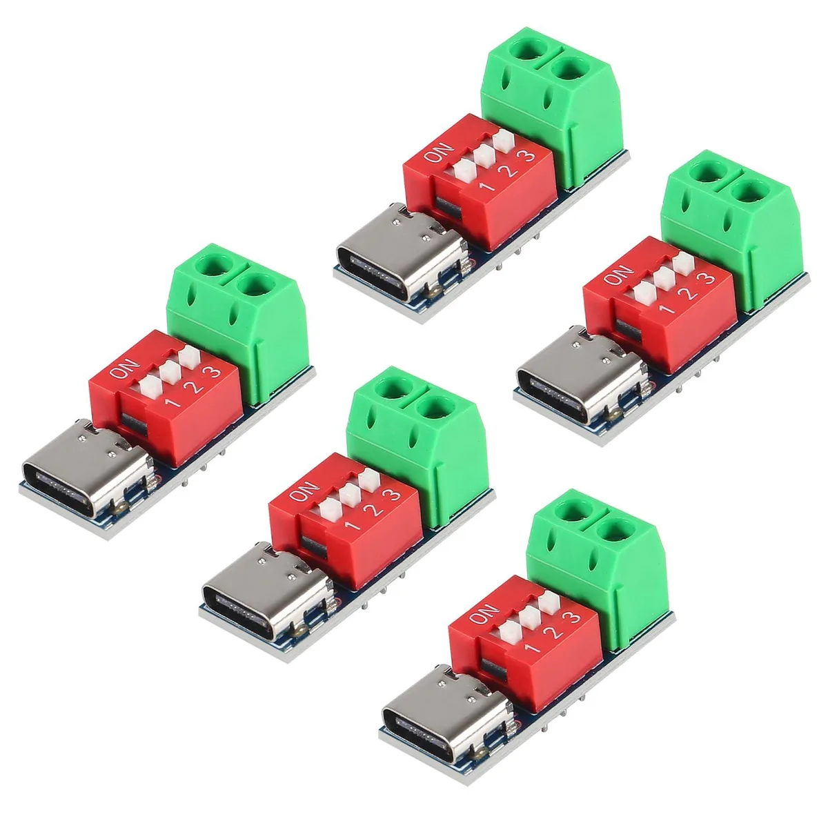 KEHIPI KEHIPI 5PCS USB-C PD Trigger Board 5V 9V 12V 15V 20V power adapter — product photo